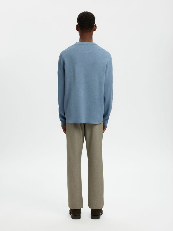 Dusty blue trui Selected