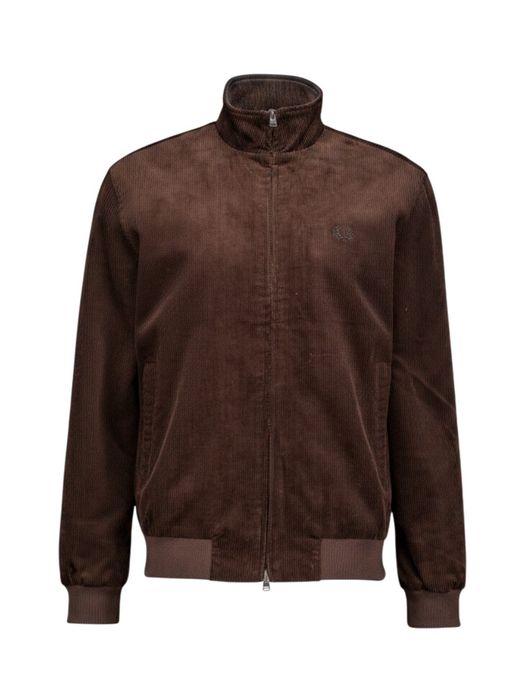 Bruine jas in ribfluweel Fred Perry