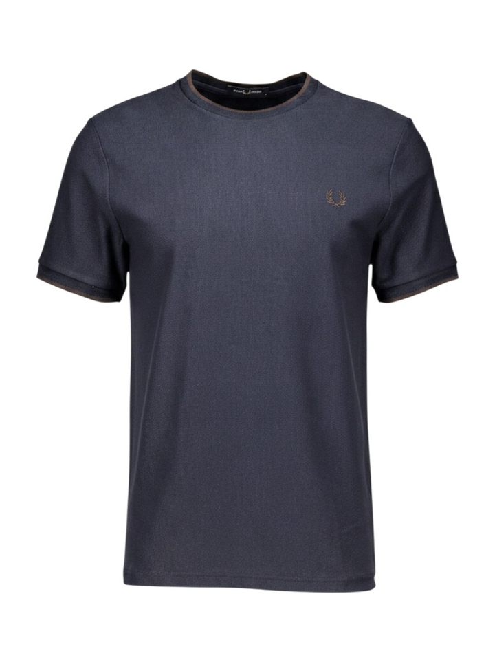 Donkerblauwe katoenen T-shirt Fred Perry