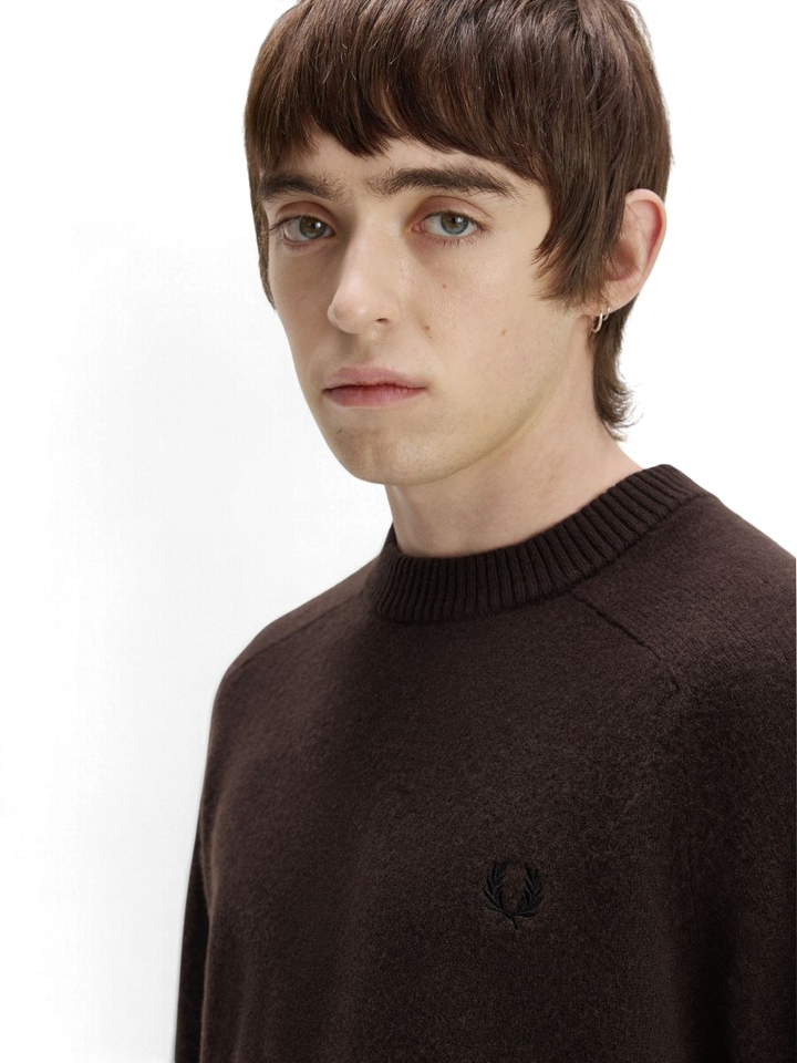 Donkerbruine trui Fred Perry