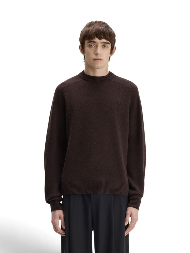 Donkerbruine trui Fred Perry