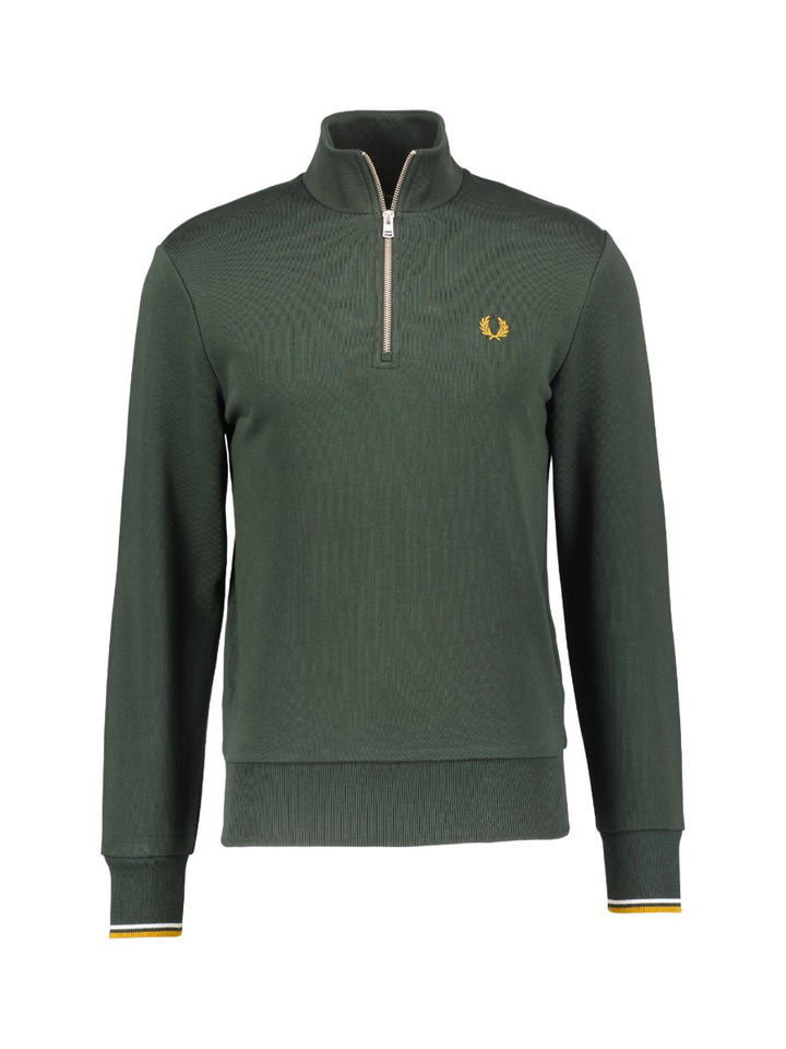 Groene zippertrui Fred Perry