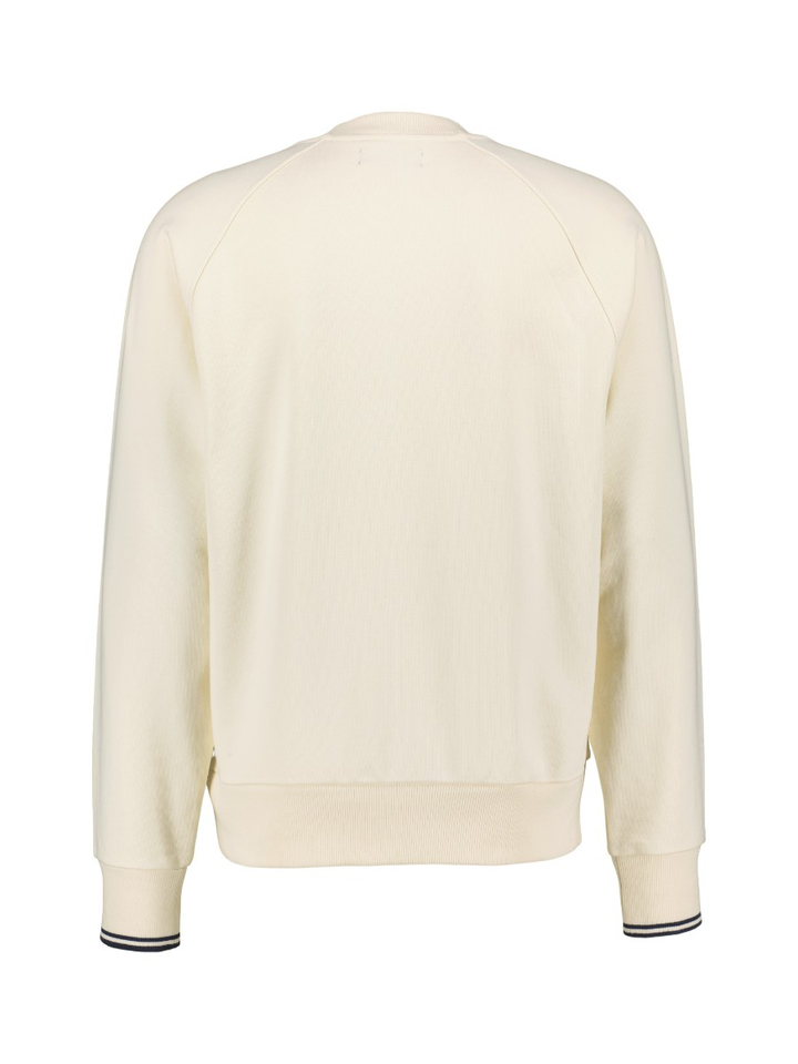 Ecru sweater met logo Fred Perry