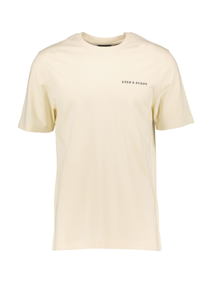 Ecru katoenen T-shirt Lyle&Scott