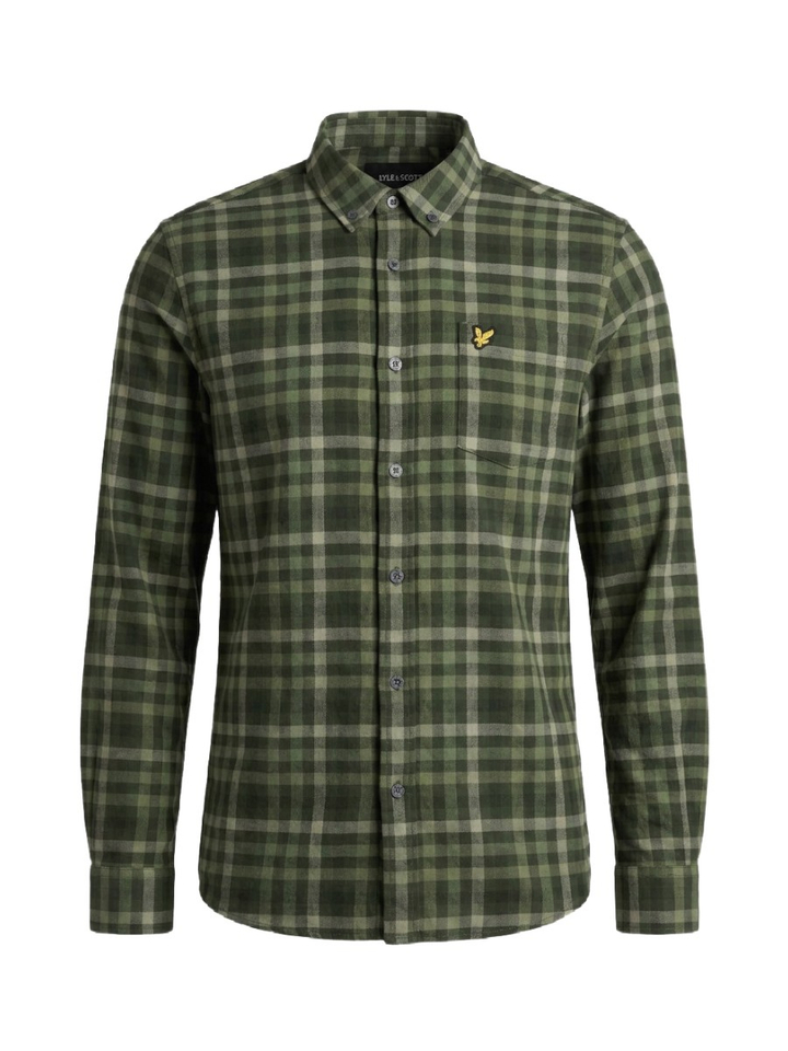 Groen geruit hemd Regular Fit Lyle & Scott