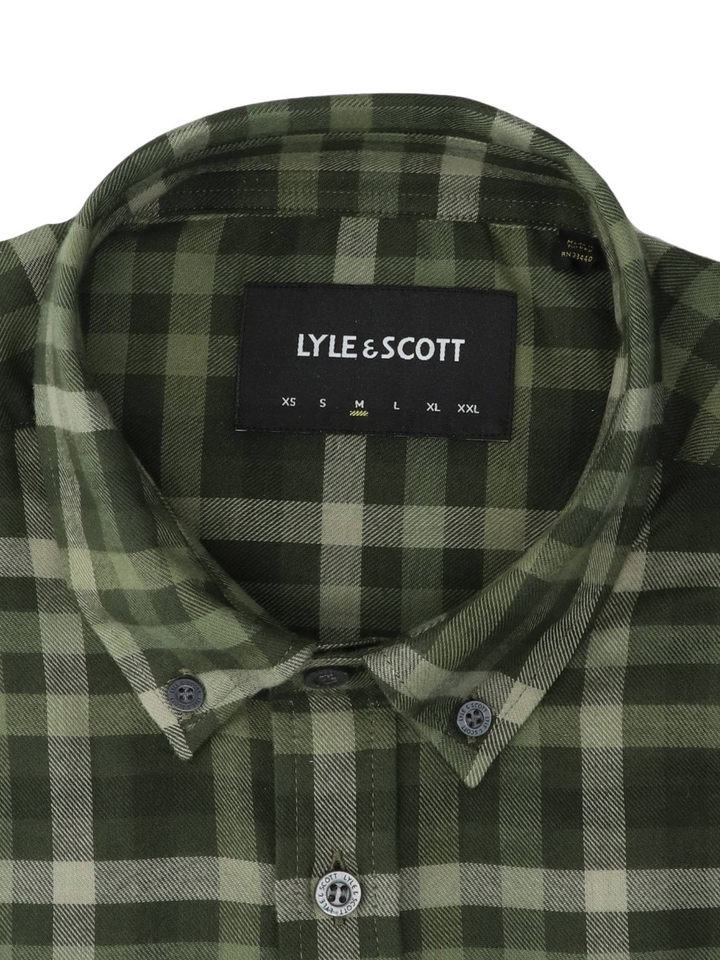 Groen geruit hemd Regular Fit Lyle & Scott