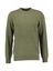 Kaki groene wollen trui met ronde hals Lyle&Scott 