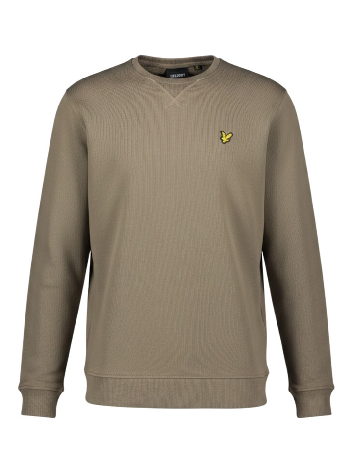 Kaki groene katoenen sweater Lyle&Scott 