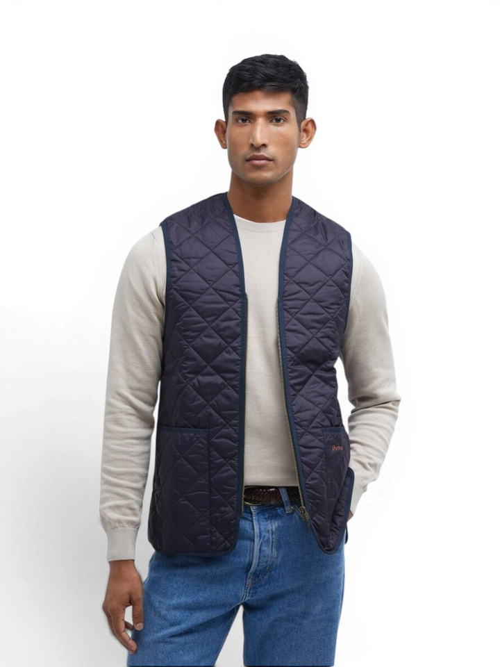 Donkerblauwe bodywarmer Barbour
