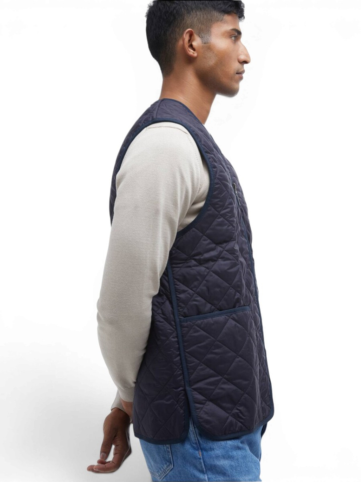 Donkerblauwe bodywarmer Barbour