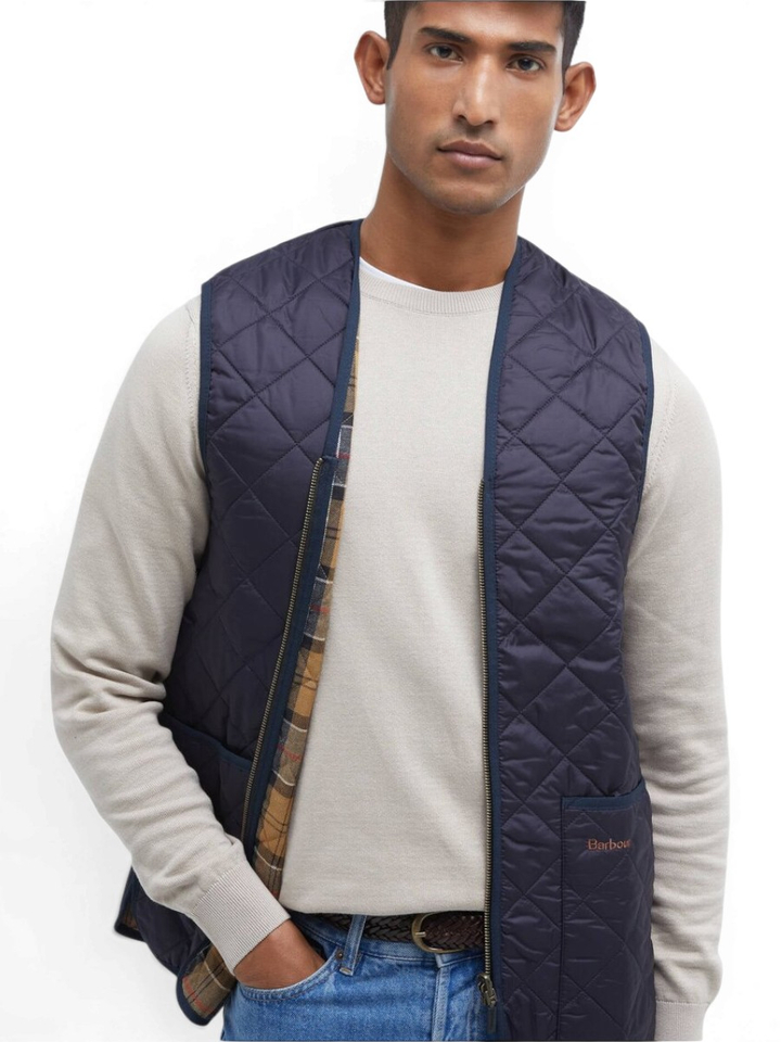 Donkerblauwe bodywarmer Barbour