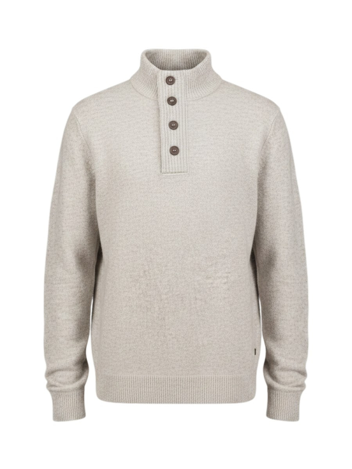 Grijze trui met knoopsluiting Barbour 