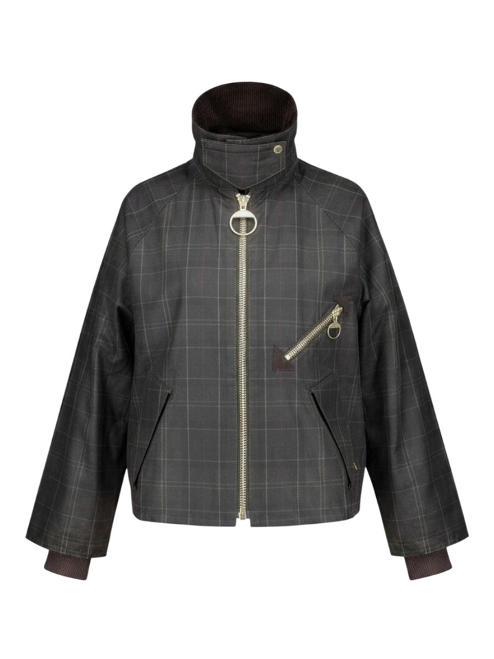 Geruite wax jas Barbour