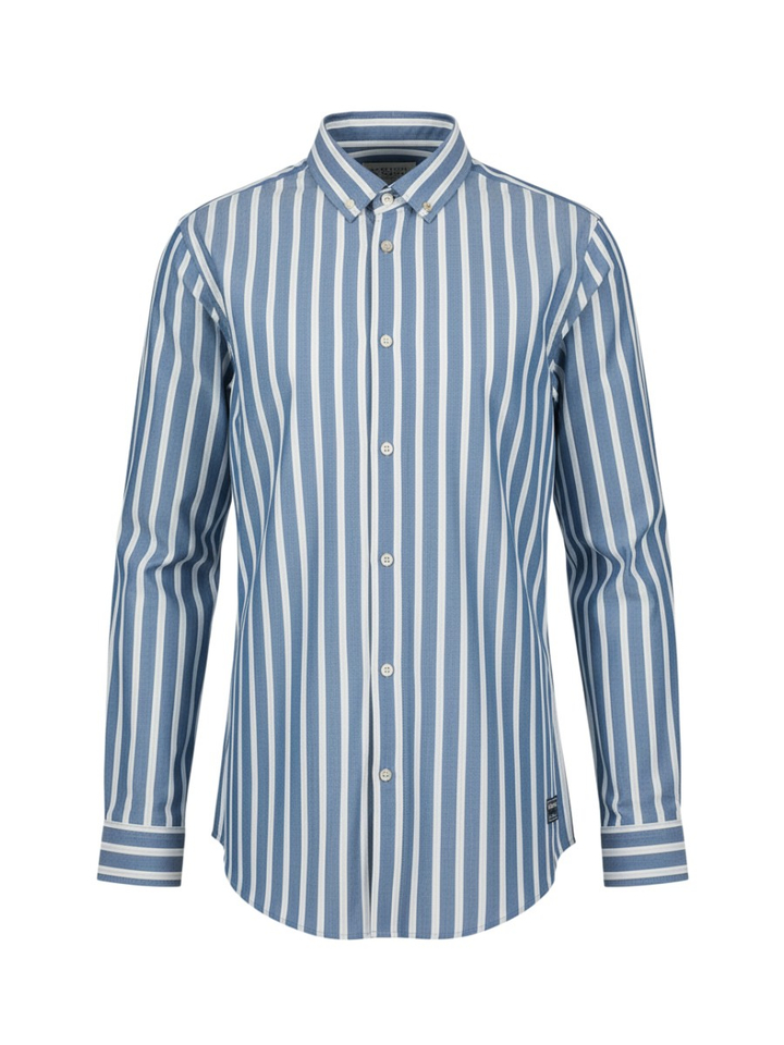 Blauw wit gestreept hemd Scotch & Soda
