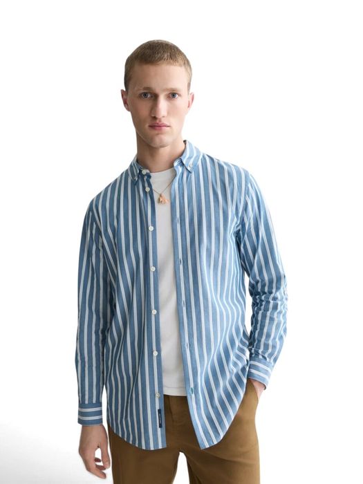 Blauw wit gestreept hemd Scotch & Soda