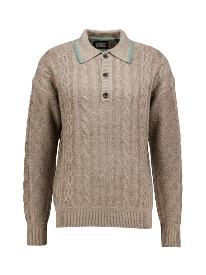 Beige trui met kraag Scotch & Soda
