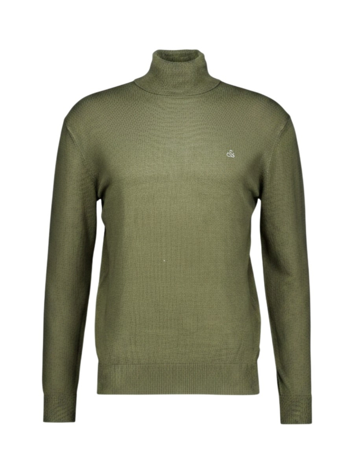 Groene pull met rolkraag Scotch&Soda