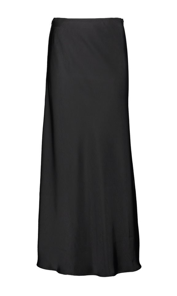Zwarte glanzende rok met elastiek Vicky Neo Noir