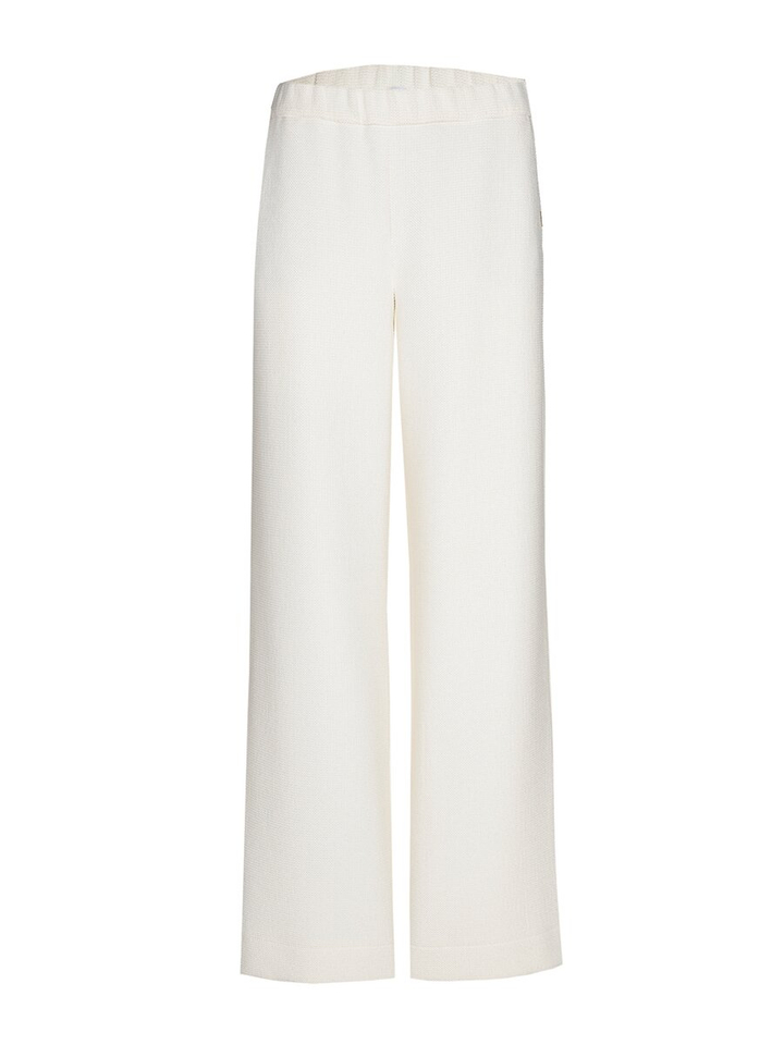 Witte broek met subtiele structuur Phocas Xandres