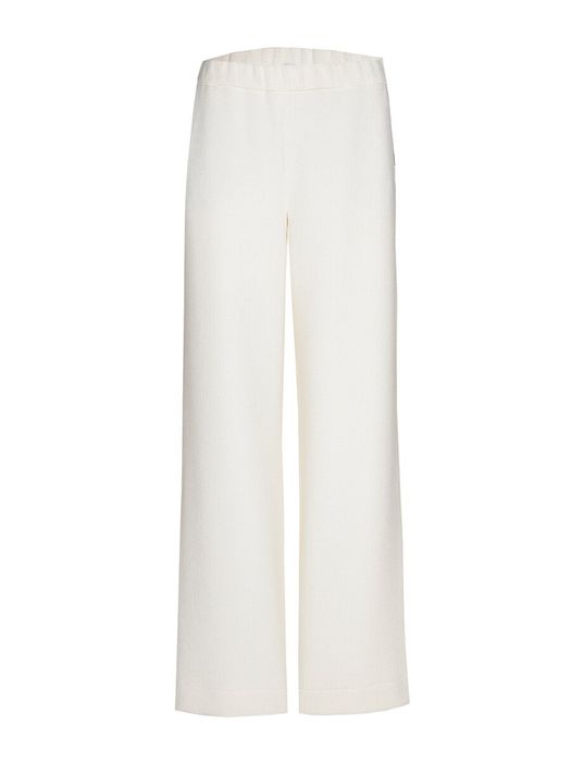 Witte broek met subtiele structuur Phocas Xandres