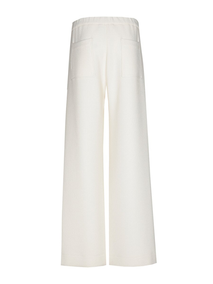 Witte broek met subtiele structuur Phocas Xandres