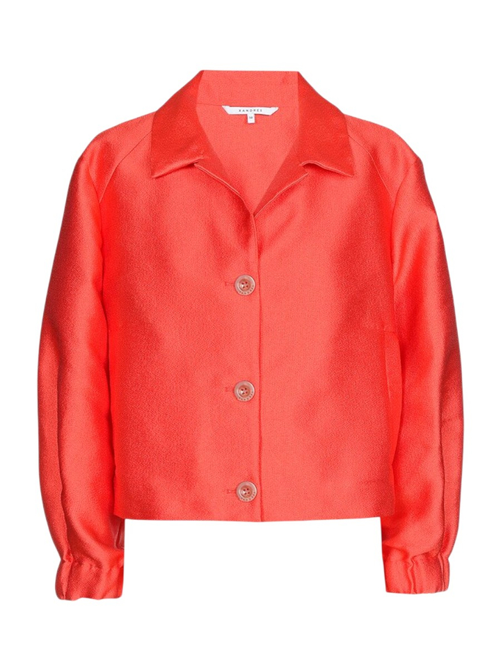 Oranje geklede korte vest Hockney Xandres