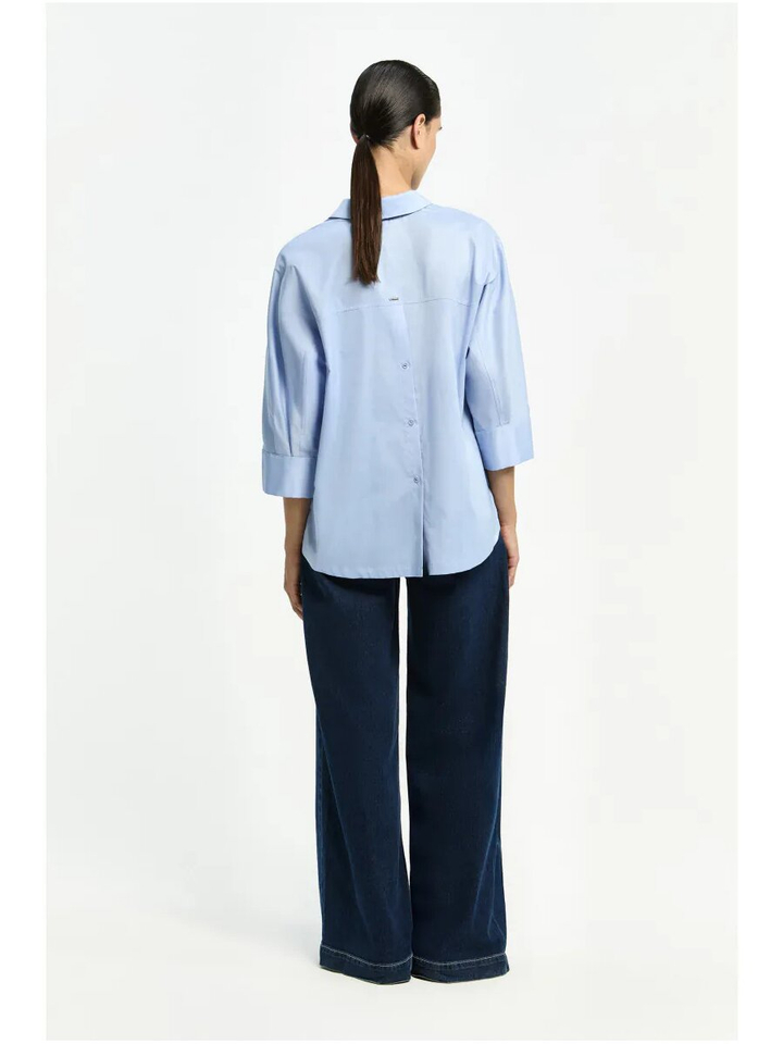 Blauwe bloes met lange mouwen Hatida Xandres 