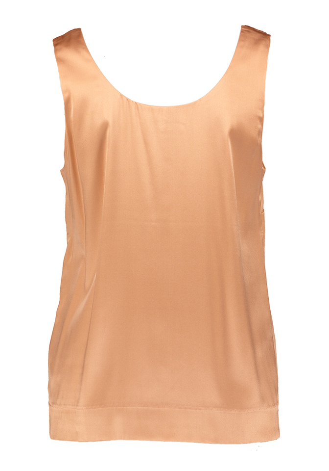 Oranje glanzende top Tail Xandres