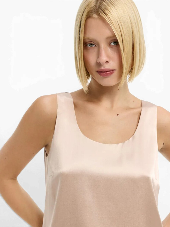 Roze glanzende top Tail Xandres