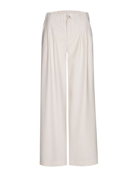 Beige elegante broek met wijde pijpen Phia Xandres