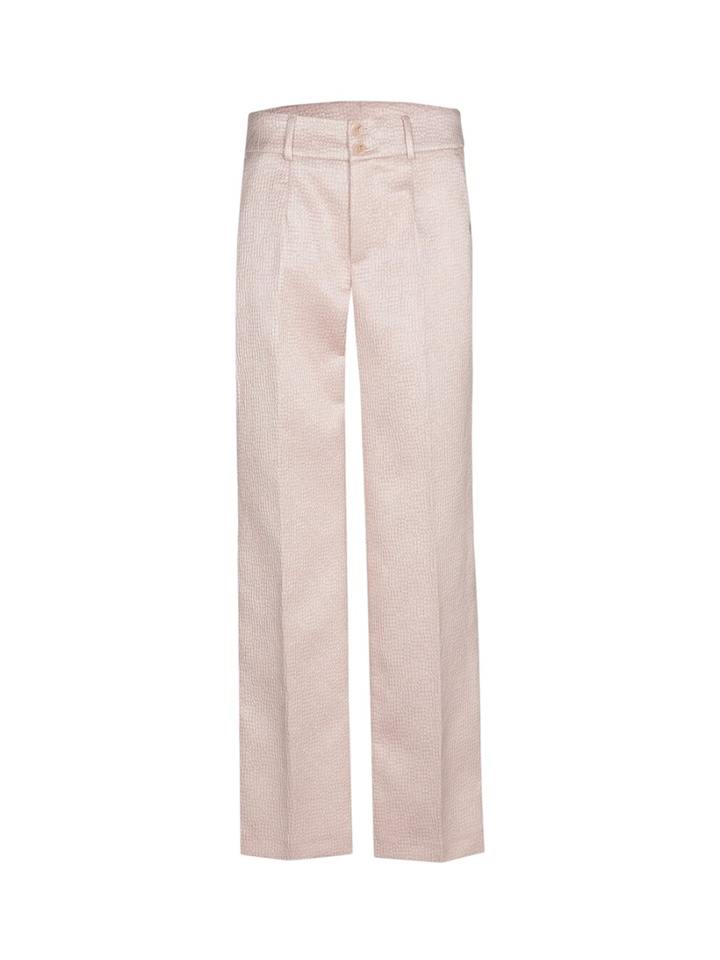 Roze geklede broek met structuur Panchita Xandres