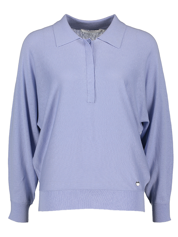 Blauwe polo trui Ginny Xandres