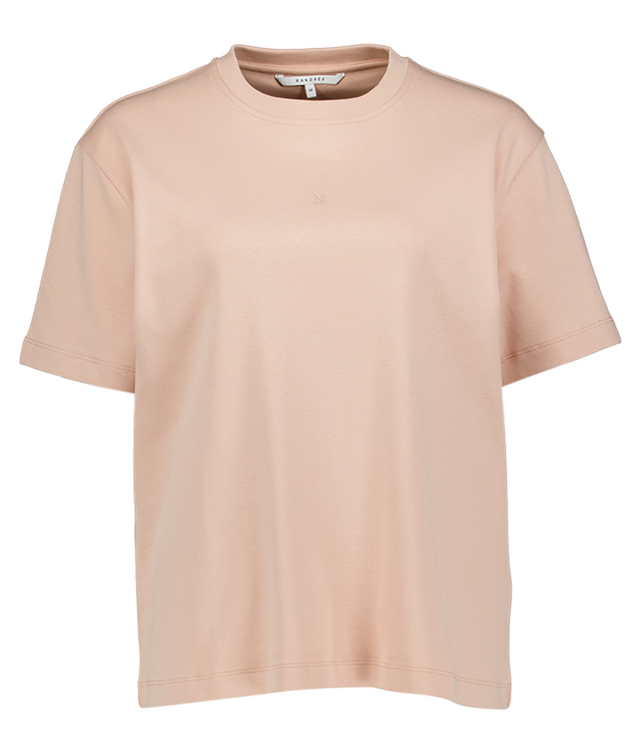 Roze t-shirt met logo Fennar Xandres