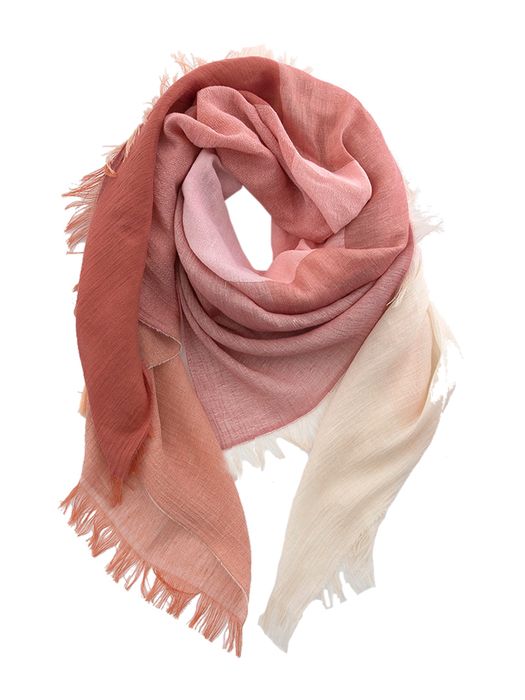 Roestkleurige poncho Summer cape Xandres