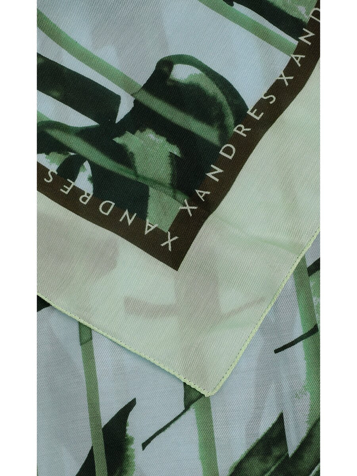 Groene sjaal met print Lilly Xandres