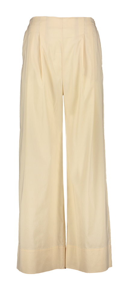 Beige wijde broek Marcello Oscar