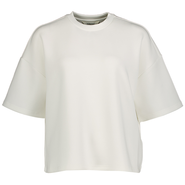 Witte oversized t-shirt Slwoversized Selected Femme