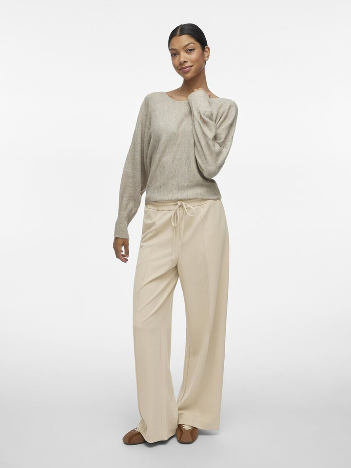 Greige losvallende broek Viclua Vila