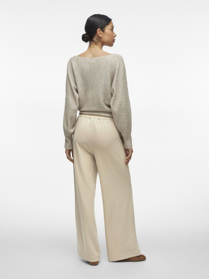 Greige losvallende broek Viclua Vila
