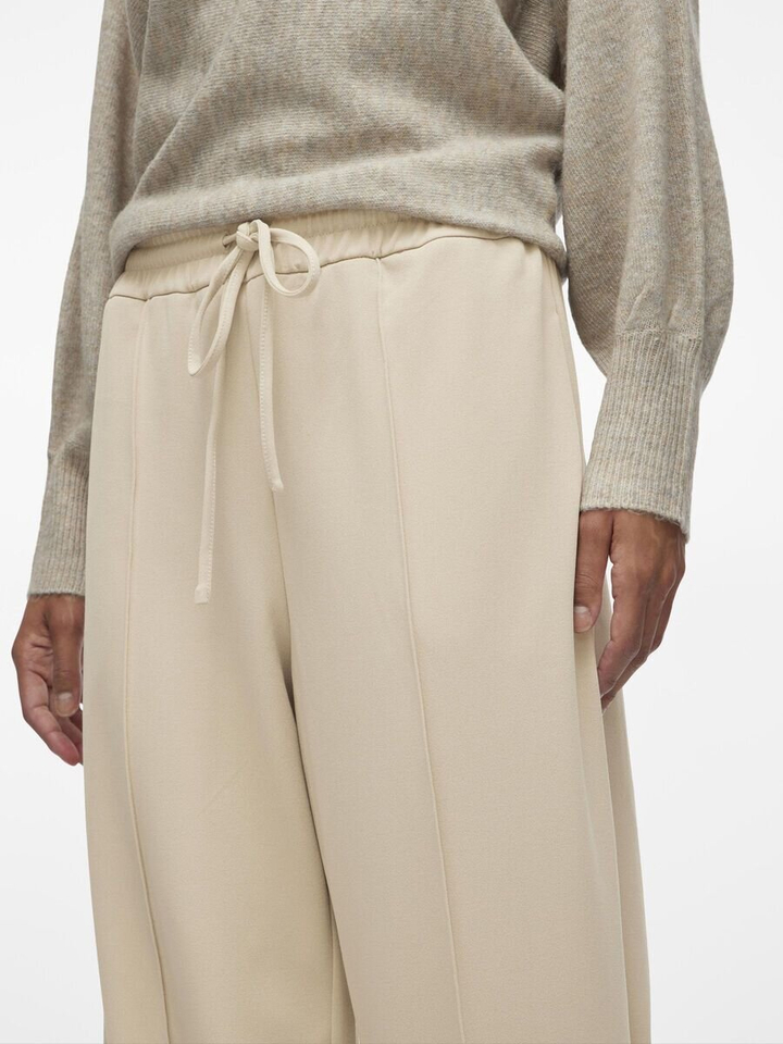 Greige losvallende broek Viclua Vila