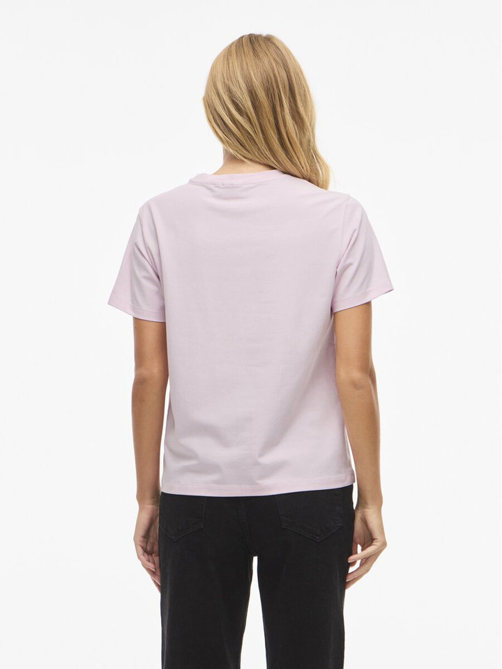 Roze t-shirt Vinora Vila 