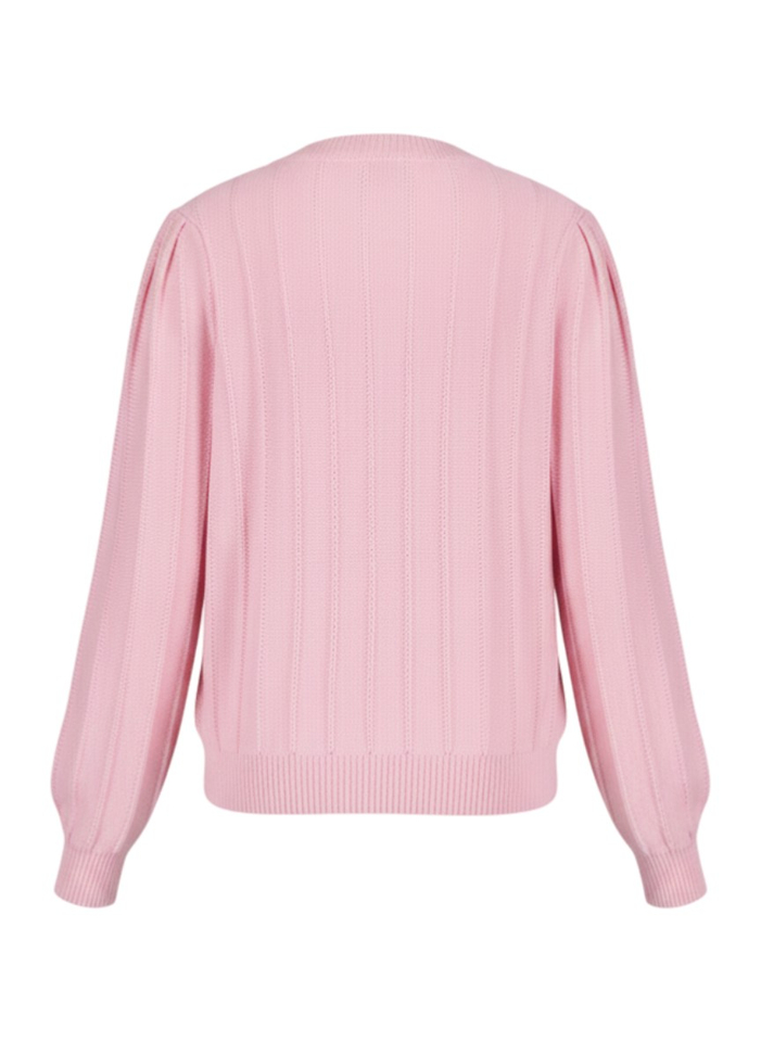 Roze cardigan met knopen Martine Due Amanti