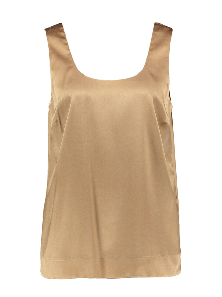 Brons kleurige glanzende top Tail Xandres