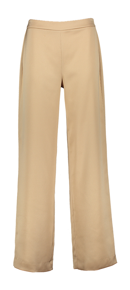 Beige geklede broek Phocas plat Xandres 