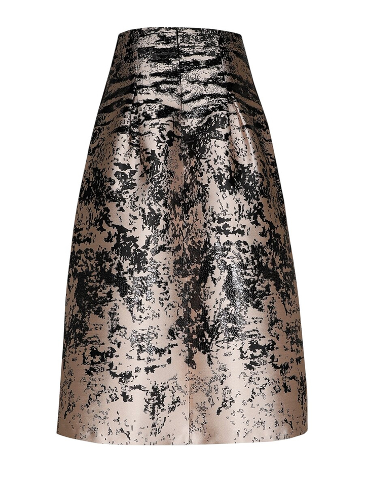 Beige rok met zwarte print Renoir Xandres