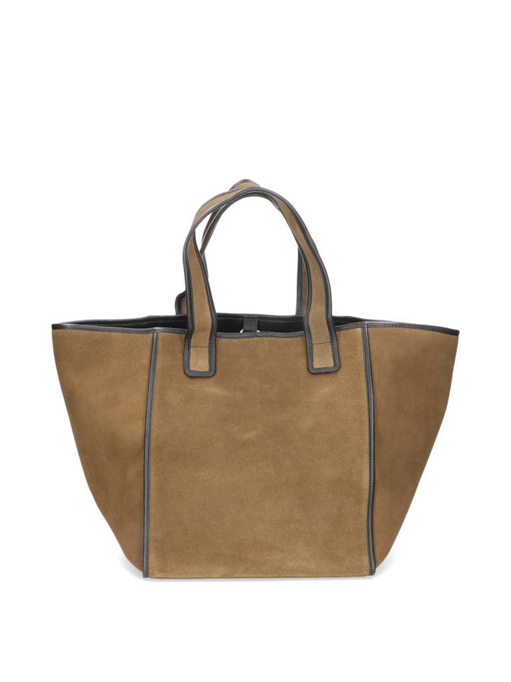 Groene lederen shopper tas Bellerose