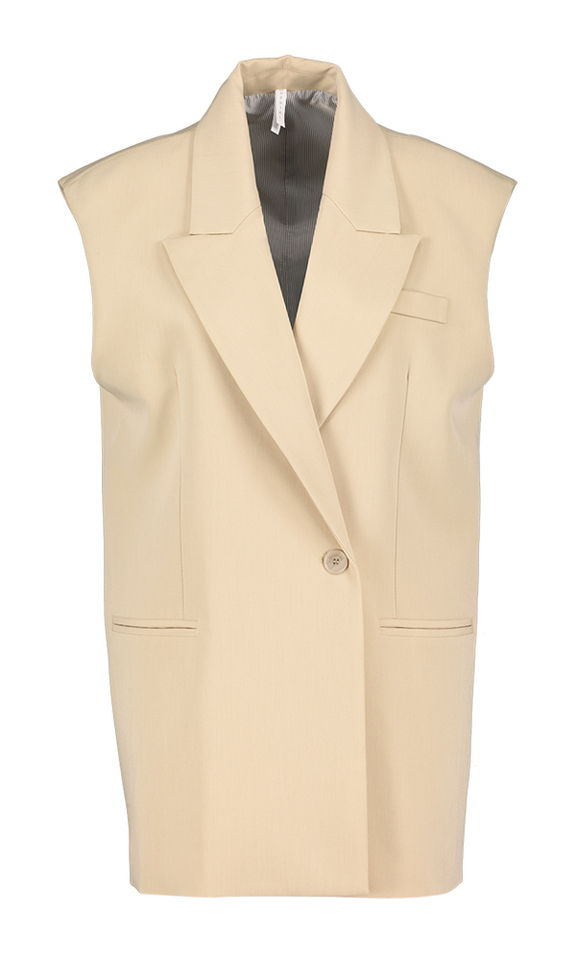 Blauwe blazer zonder mouwen Imperial 