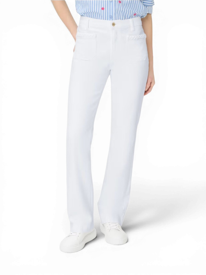 Witte jeans bootcut detail aan de zakken Mary Brax