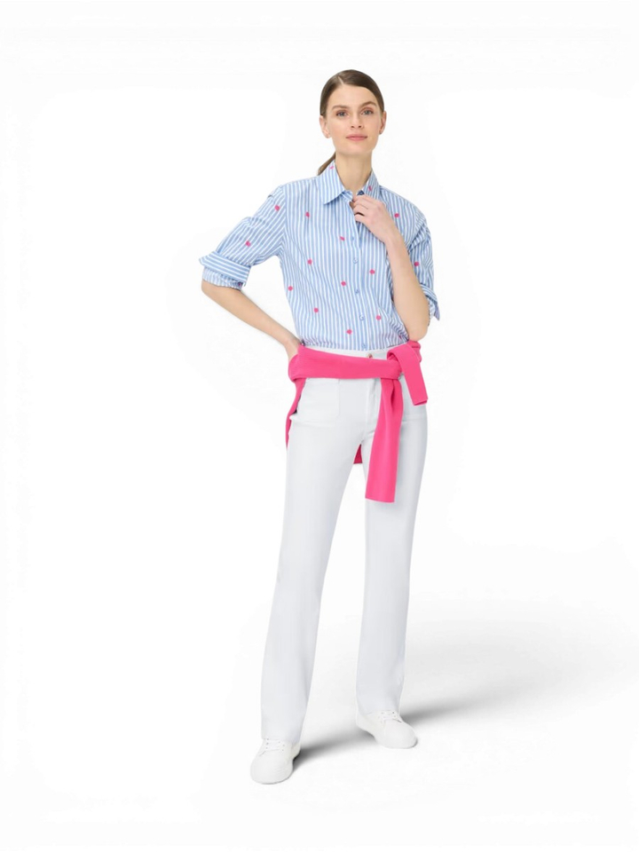 Witte jeans bootcut detail aan de zakken Mary Brax