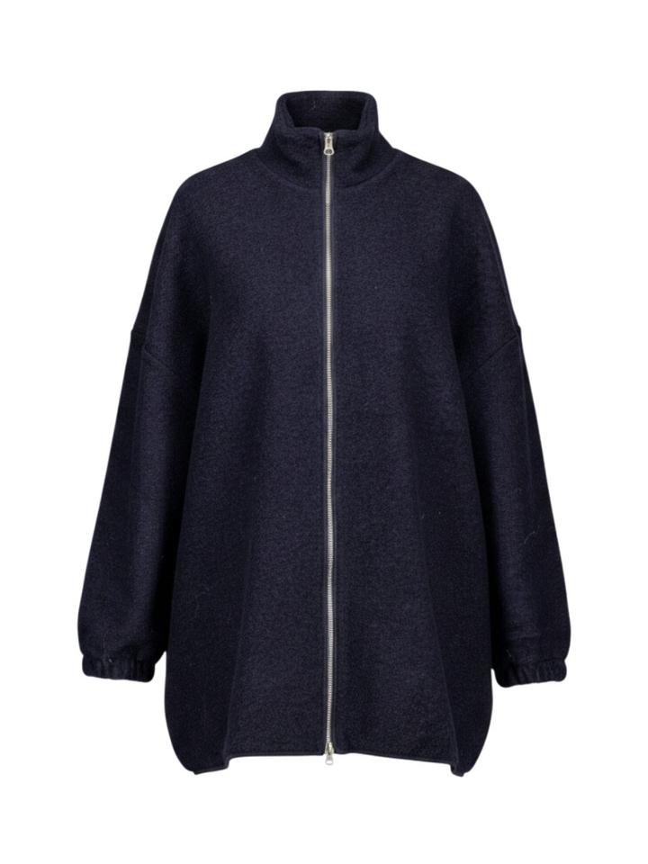Blauwe oversized wollen vest Onu Ame